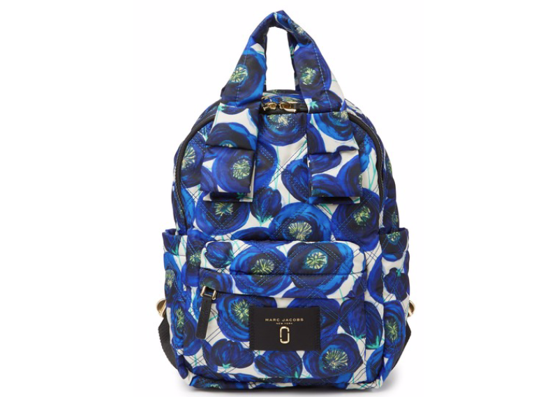 Marc Jacobs - Quilted Printed Top Handle Backpack (Blue Multi)